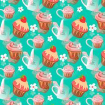 Papel de Parede Adesivo Casual Cupcake - 121