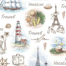 Papel de Parede Adesivo Casual Viagem - 070