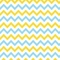 Papel De Parede Adesivo Chevron Amarelo Azul Quarto Sala 3m - Leliz Papers