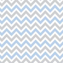 Papel de Parede Adesivo Chevron Azul e Cinza - 022