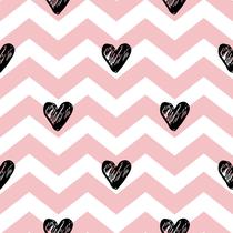 Papel De Parede Adesivo Chevron Coração Rosa Quarto Menina 10m Papel De Parede Adesivo Chevron Coração Rosa Quarto Menina 10m