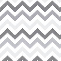 Papel de Parede Adesivo Chevron Zig Zag Cinza Lavável