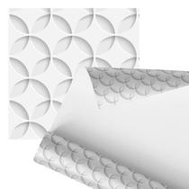 Papel De Parede Adesivo Círculo E Losango Abstrato 2,80M