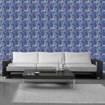 Papel de Parede Adesivo - Círculos Azul - 012ppa Papel de Parede Adesivo - Círculos Azul - 012ppa