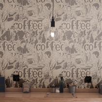 Papel de Parede Adesivo Coffee N03109 Rolo 0,58X2,5M Papel de Parede Adesivo Coffee N03109 Rolo 0,58X2,5M