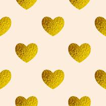 Papel De Parede Adesivo Coração Dourado Teen Quarto 12m Papel De Parede Adesivo Coração Dourado Teen Quarto 12m