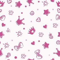 Papel de Parede Adesivo Coroas Rosa 401337799 0,58x2,5M