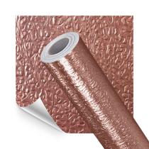 Papel de Parede Adesivo Cozinha Anti-Oil Rose Gold Texturizado