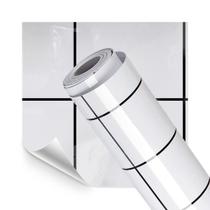 Papel de Parede Adesivo Cozinha Resistente a Alta Temperatura Azulejo Metro Branco Papel de Parede Adesivo Cozinha Resistente a Alta Temperatura Azulejo Metro Branco