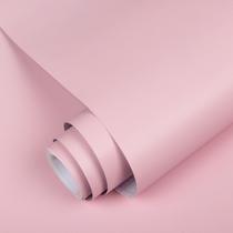 Papel de Parede Adesivo de Vinil Rosa Abyssaly 40 x 300 cm