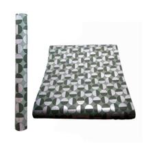 Papel De Parede Adesivo Decorativo Bolas Verde/Prata Quarto