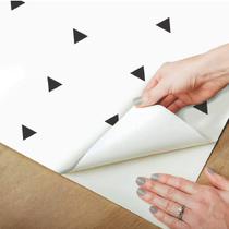 Papel De Parede Adesivo Decorativo Triângulos 10m Lavável