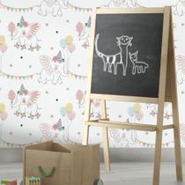 Papel De Parede Adesivo Elefante Circo Quarto Infantil 5m