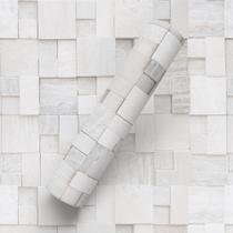 Papel De Parede Adesivo Estilo Canjiquinha 3D Cinza
