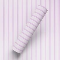 Papel de Parede Adesivo Estilo Ripa De Madeira Roxo Pastel Quarto Infantil