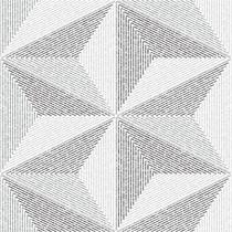 Papel de Parede Adesivo Estrela 3D Efeito Gesso Branco Cinza Moderno Quarto Sala de Estar