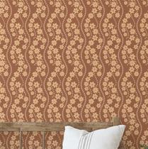 Papel de Parede Adesivo Étnico Paisley Folha, Marrom, DIY para Quarto, Sala e Armários - S4Sassy Papel de Parede Adesivo Étnico Paisley Folha, Marrom, DIY para Quarto, Sala e Armários - S4Sassy