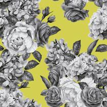 Papel De Parede Adesivo Flor Preto E Branco Fundo Amarelo Sala Quarto 12m Papel De Parede Adesivo Flor Preto E Branco Fundo Amarelo Sala Quarto 12m