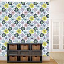 Papel de Parede Adesivo - Floral - 121ppf Papel de Parede Adesivo - Floral - 121ppf