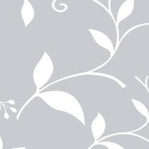 Papel de Parede Adesivo Floral Cinza - 159