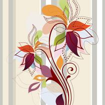 Papel de Parede Adesivo Floral Colorido - 082