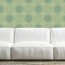 Papel de Parede Adesivo Floral Verde 39 Rolo 0,58x3M