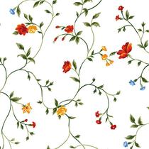 Papel de Parede Adesivo Floral Vermelho - 199