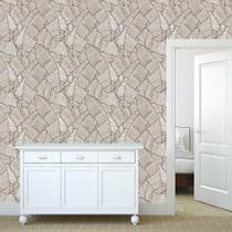 Papel de Parede Adesivo - Folhas em Listas - 014ppn Papel de Parede Adesivo - Folhas em Listas - 014ppn