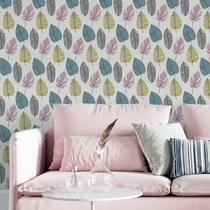 Papel De Parede Adesivo Folhas Tropicais N05060 0,58X3,00M