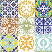 Papel De Parede Adesivo Fosco Azulejo Antigo Retrô 02 3,05m Papel De Parede Adesivo Fosco Azulejo Antigo Retrô 02 3,05m