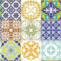 Papel De Parede Adesivo Fosco Azulejo Antigo Retrô 02 3,05m