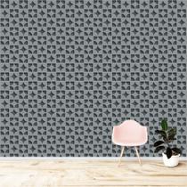 Papel De Parede Adesivo Fosco Vinil Abstrato Formas de Estrelas e Triângulos Com Cantos Redondos 3m