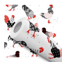 Papel de Parede Adesivo Galinha Galo Preto Vermelho Cozinha Moderno Papel de Parede Adesivo Galinha Galo Preto Vermelho Cozinha Moderno