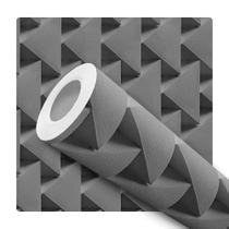 Papel de Parede Adesivo Geométrico Cinza Efeito 3D Moderno Quarto Sala de Estar Papel de Parede Adesivo Geométrico Cinza Efeito 3D Moderno Quarto Sala de Estar