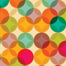 Papel de Parede Adesivo Geométrico Círculos Colorido - 024 Papel de Parede Adesivo Geométrico Círculos Colorido - 024