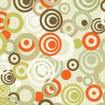 Papel de Parede Adesivo Geométrico Círculos Verde - 034 Papel de Parede Adesivo Geométrico Círculos Verde - 034