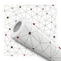 Papel de Parede Adesivo Geométrico Fundo Branco Moderno Quarto Papel de Parede Adesivo Geométrico Fundo Branco Moderno Quarto