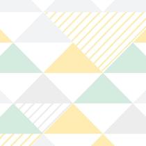 Papel de Parede Adesivo Geométrico Triângulos Amarelo - 122 Papel de Parede Adesivo Geométrico Triângulos Amarelo - 122