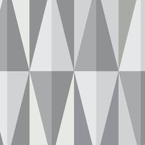 Papel de Parede Adesivo Geométrico Triângulos Cinza - 063 - Multimpressão