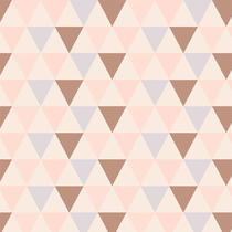 Papel de Parede Adesivo Geométrico Triângulos Rosa - 008