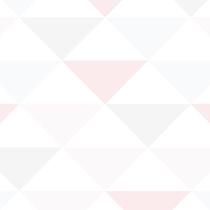Papel de Parede Adesivo Geométrico Triângulos Rosa - 077