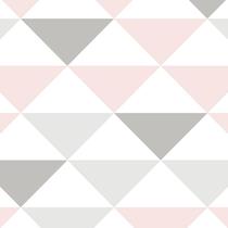 Papel de Parede Adesivo Geométrico Triângulos Rosa - 104 Papel de Parede Adesivo Geométrico Triângulos Rosa - 104