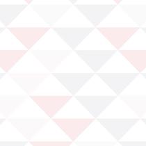 Papel de Parede Adesivo Geométrico Triângulos Rosa - 129 Papel de Parede Adesivo Geométrico Triângulos Rosa - 129