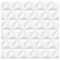 Papel De Parede Adesivo Gesso 3D Branco Vinílico 300x52cm