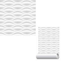 Papel de Parede Adesivo Gesso Abstrato 3D Degradê Cinza 5m