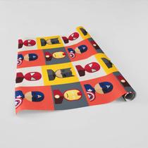 Papel de Parede Adesivo Heróis Decoração Quarto Menino Super Homem Capitão América