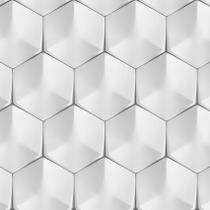 Papel De Parede Adesivo Hexagono Efeito Visual 3D Geométrico Sala 12m Papel De Parede Adesivo Hexagono Efeito Visual 3D Geométrico Sala 12m