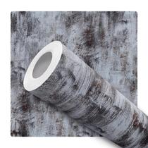 Papel de Parede Adesivo Industrial Cinza Pinceladas Moderno Quarto Sala de Estar