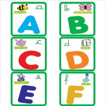 Papel de Parede Adesivo Infantil Alfabeto Colorido Iniciais Animais - REF:DPIN48