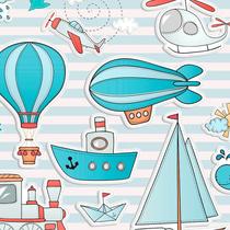 Papel de Parede Adesivo Infantil Balões - 125 Papel de Parede Adesivo Infantil Balões - 125